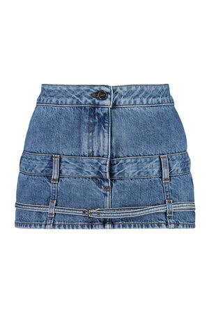 Criollo denim mini skirt-0